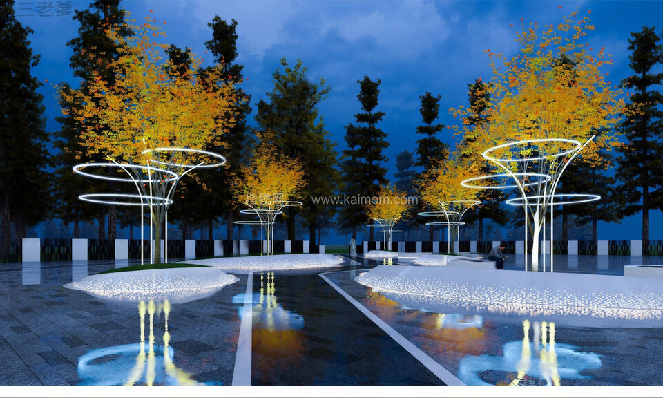 景观灯具SU模型下载-1