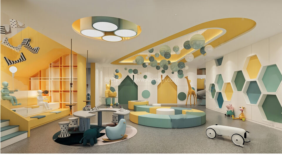 幼儿园早教SU模型下载-1