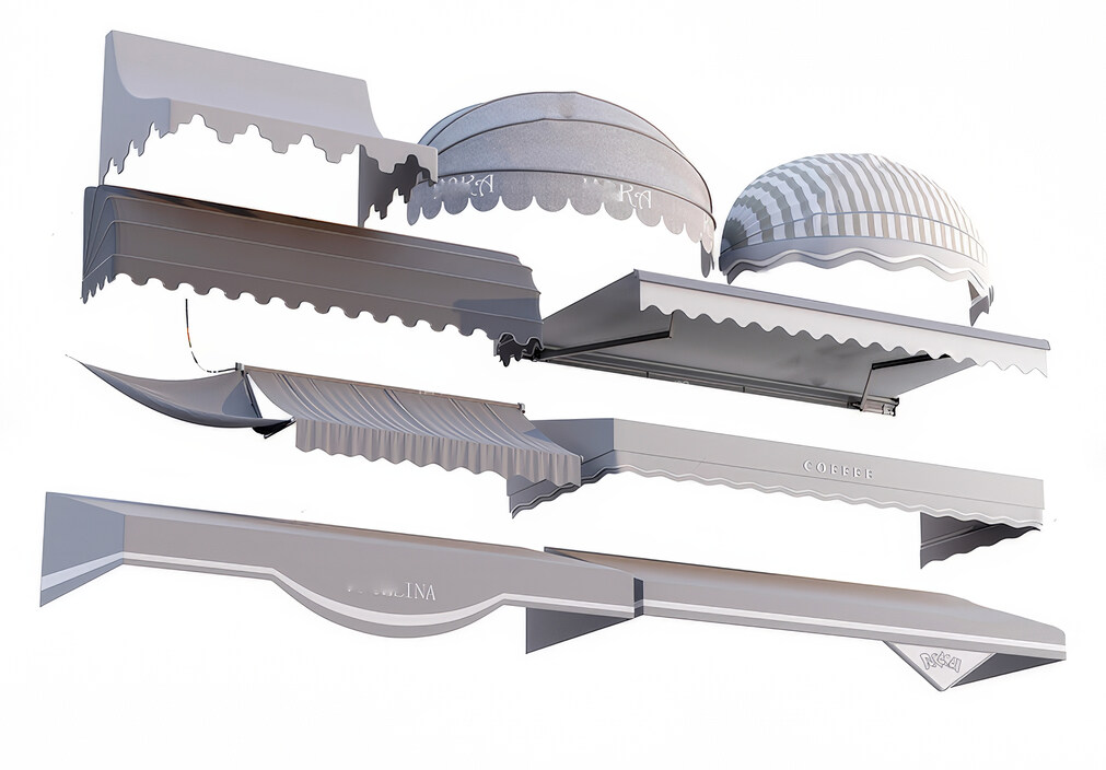 雨篷_遮阳棚su模型下载-1