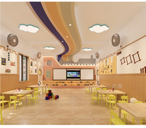 幼儿园早教SU模型下载-2