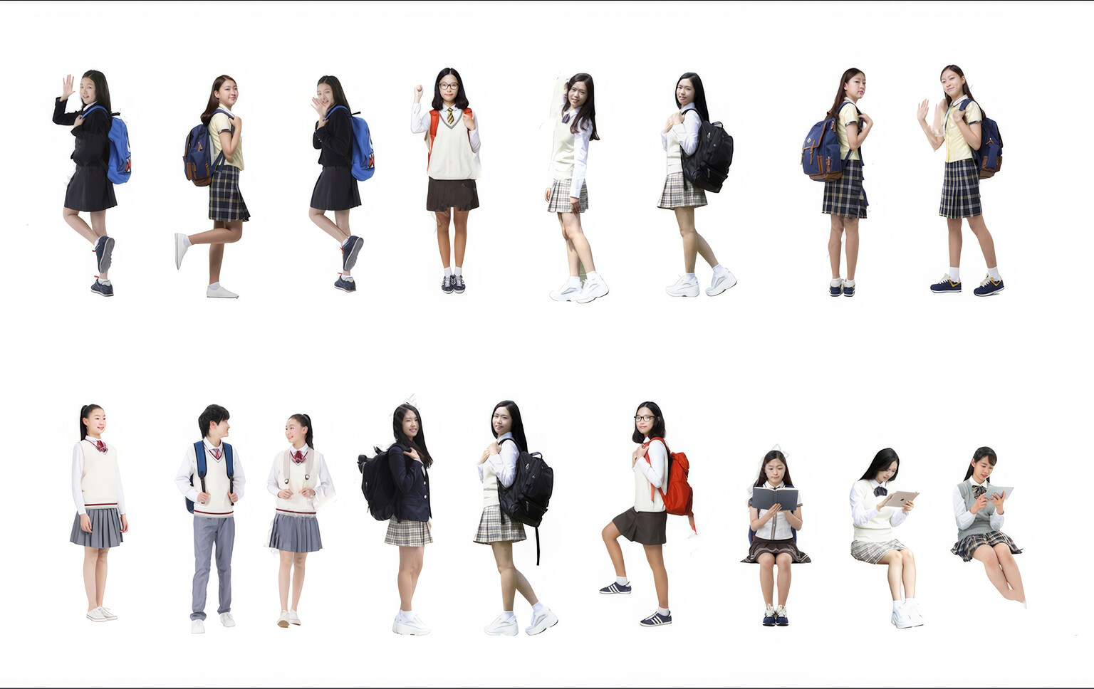 亚洲人物SU模型下载-1