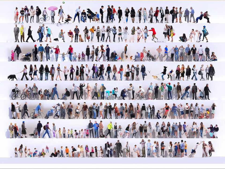 亚洲人物SU模型下载-1