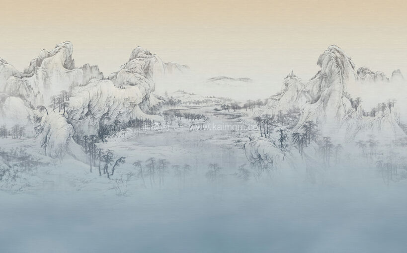 高清山水壁纸_壁画贴图下载-1