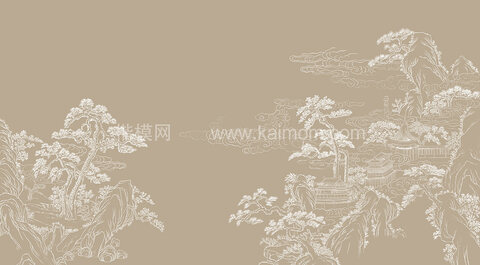 中式壁纸贴图下载-1