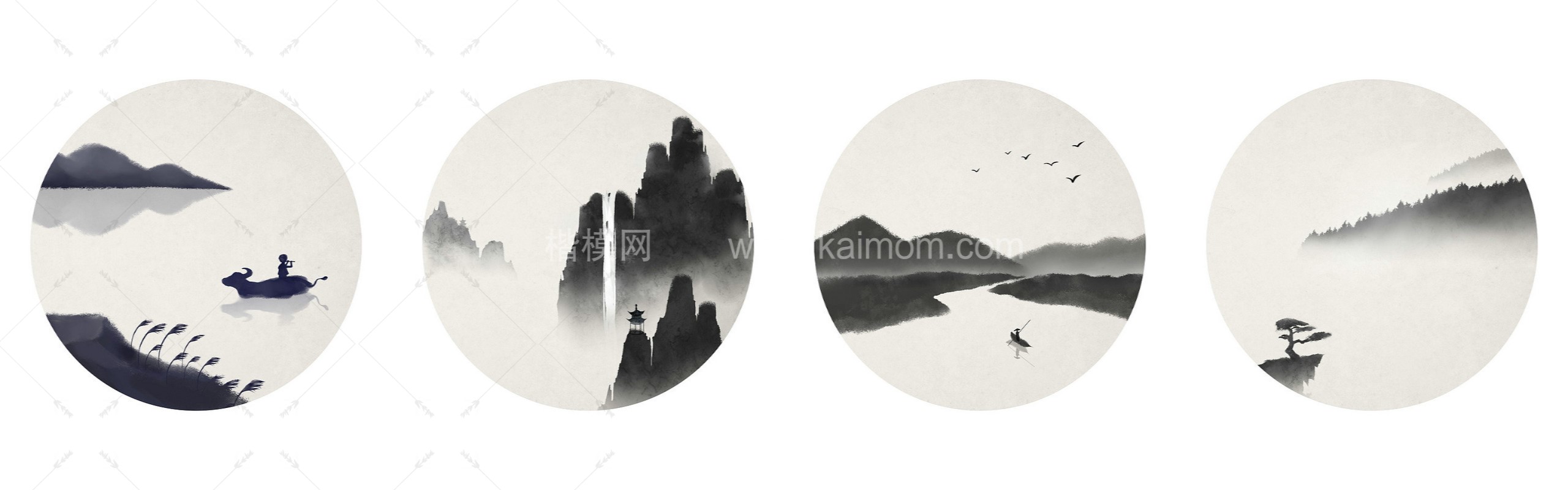 高清山水壁纸_壁画贴图下载-1