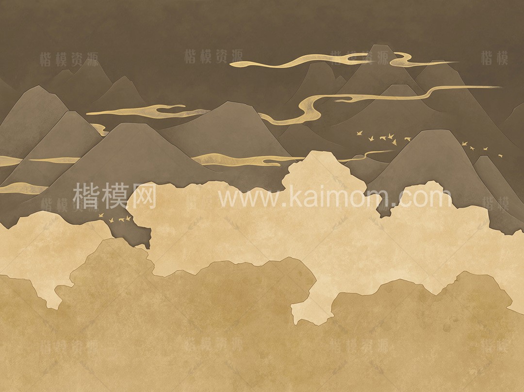 中式壁纸贴图下载-1