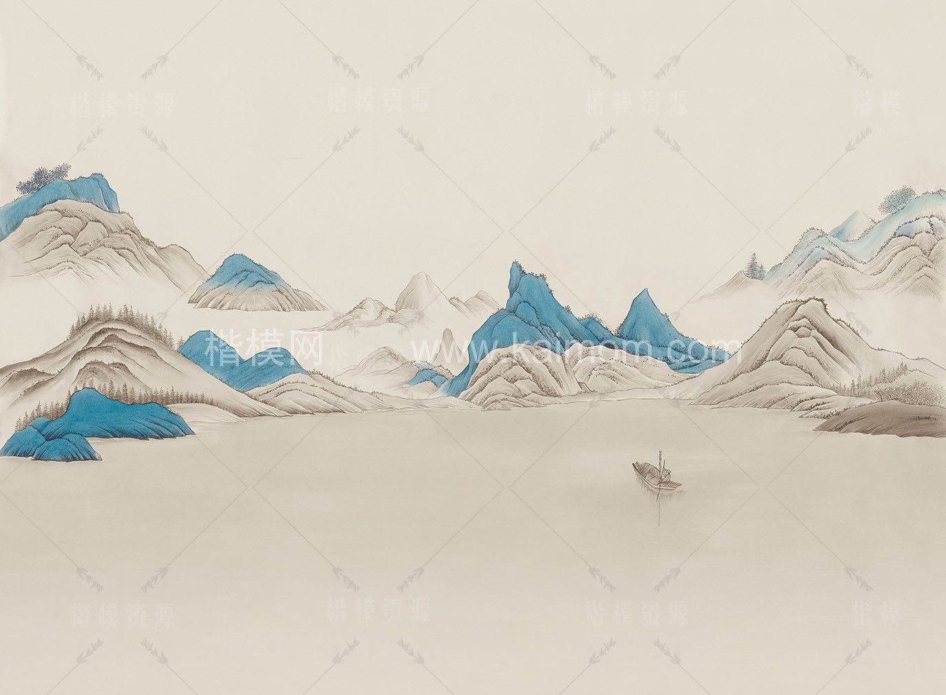 高清山水壁纸_壁画贴图下载-1