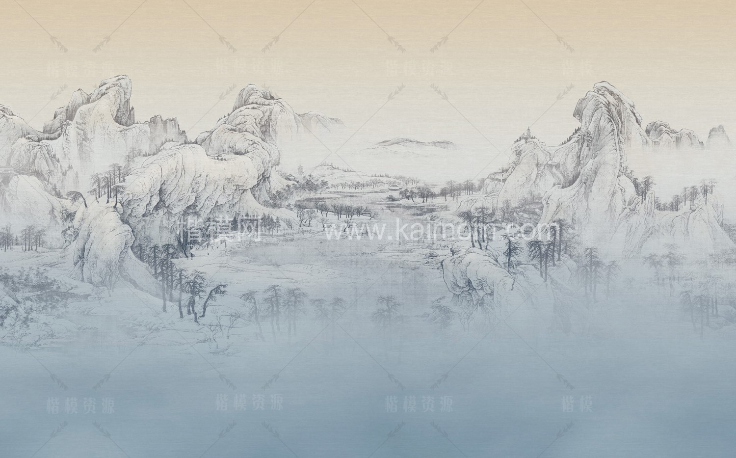 中式壁纸贴图下载-1