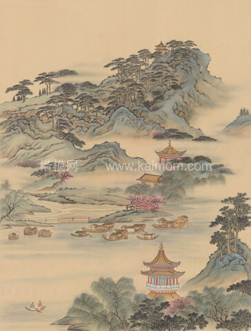 高清山水壁纸_壁画贴图下载-1