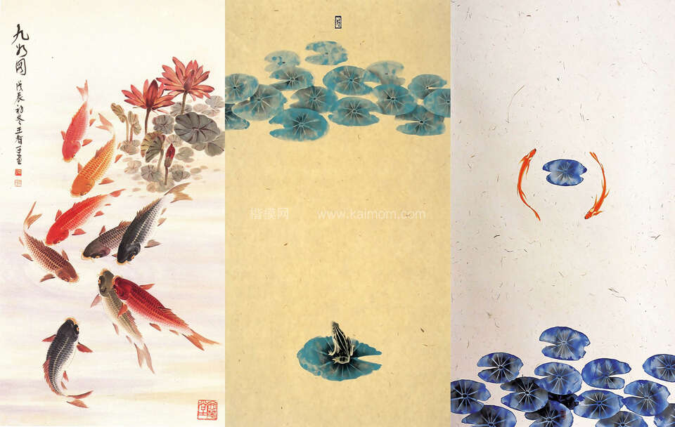 高清壁画_鹤_荷_花鸟贴图下载-1