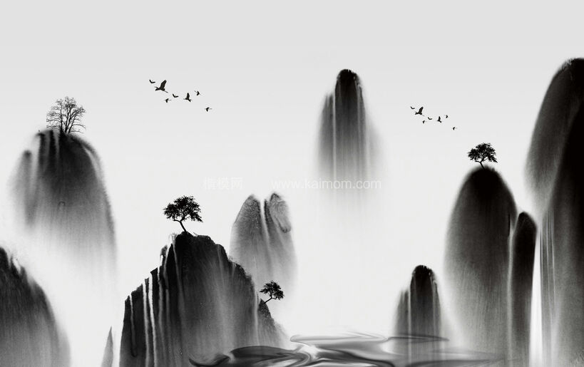 高清山水壁纸_壁画贴图下载-1