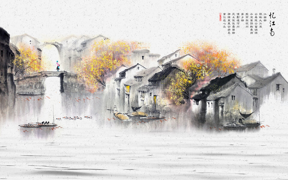 中式壁纸贴图下载-1