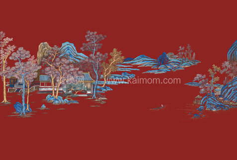 中式壁纸贴图下载-1