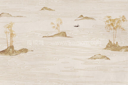 中式壁纸贴图下载-1