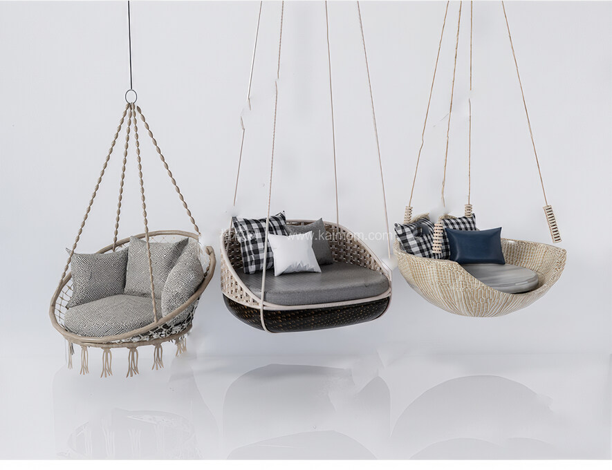 吊椅吊床su模型下载-1