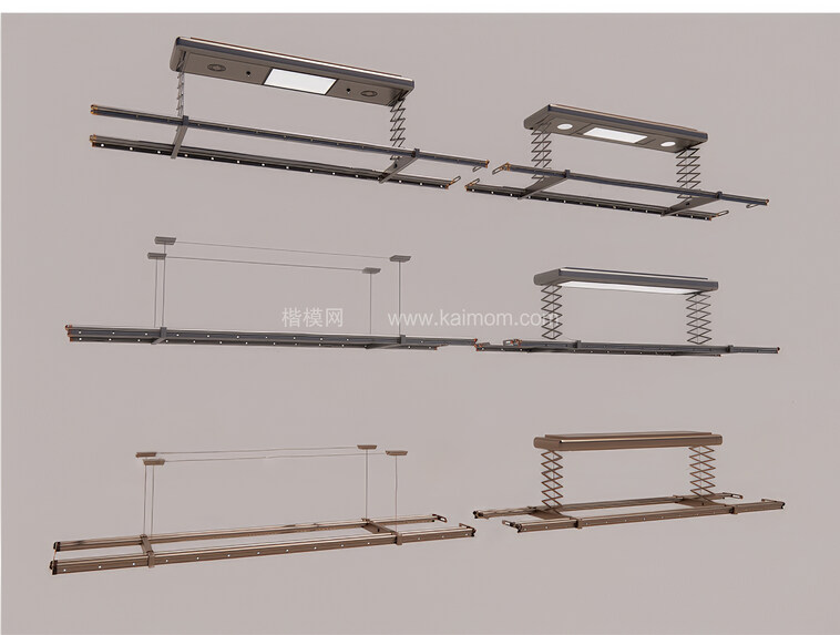 电动晾衣架SU模型下载-1