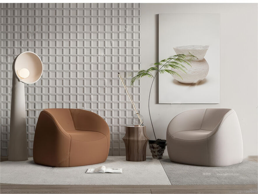 单人沙发SU模型下载-1