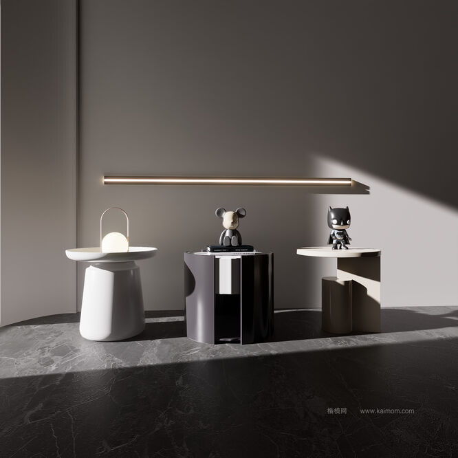 床头柜D5模型下载-1