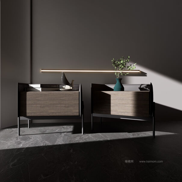 床头柜D5模型下载-1