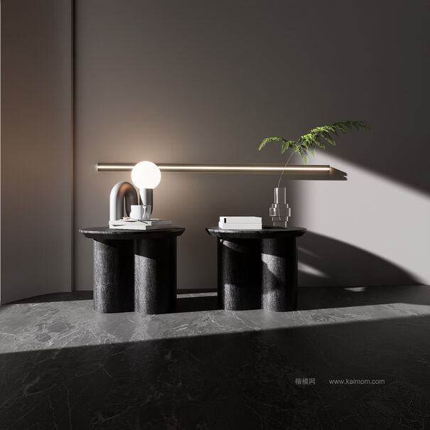 床头柜D5模型下载-1