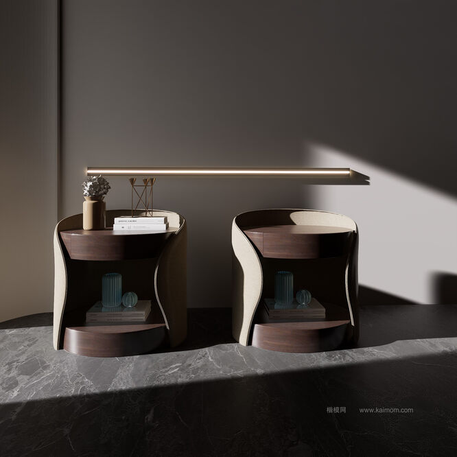 床头柜D5模型下载-1