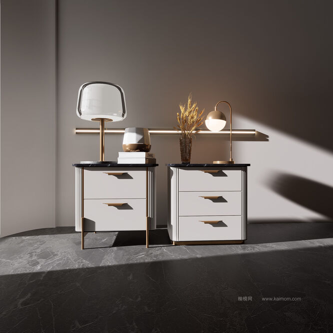 床头柜D5模型下载-1