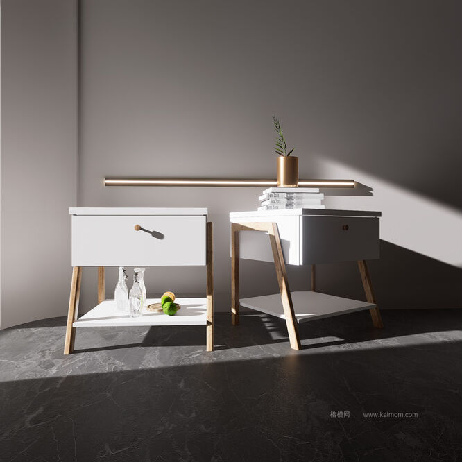 床头柜D5模型下载-1