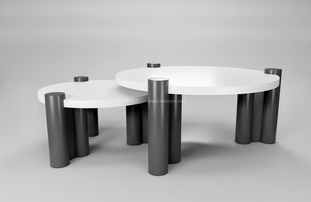 SU茶几模型，Ens直接渲染，免调材质-1