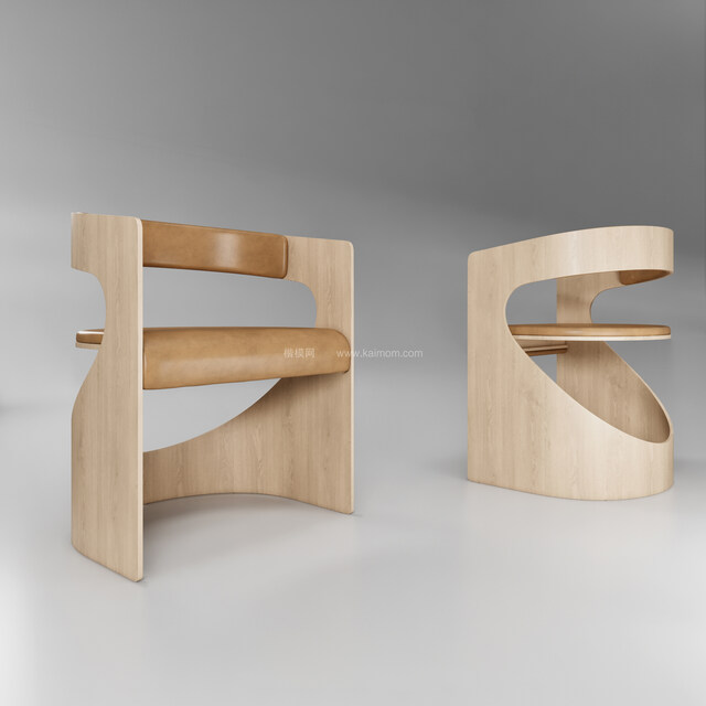 SU凳子椅子模型，Ens直接渲染，免调材质-1