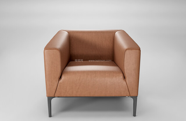 SU单人沙发模型，Ens直接渲染，免调材质-1