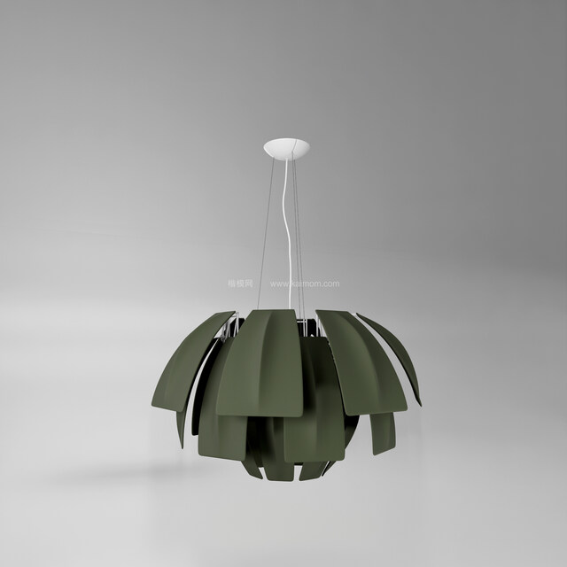 SU吊灯模型，Ens直接渲染，免调材质-1