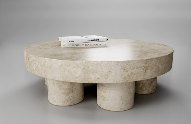 SU茶几模型，Ens直接渲染，免调材质-1