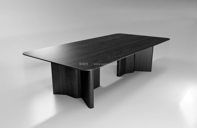 SU餐桌模型，Ens直接渲染，免调材质-1