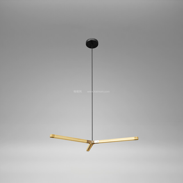 SU吊灯模型，Ens直接渲染，免调材质-1