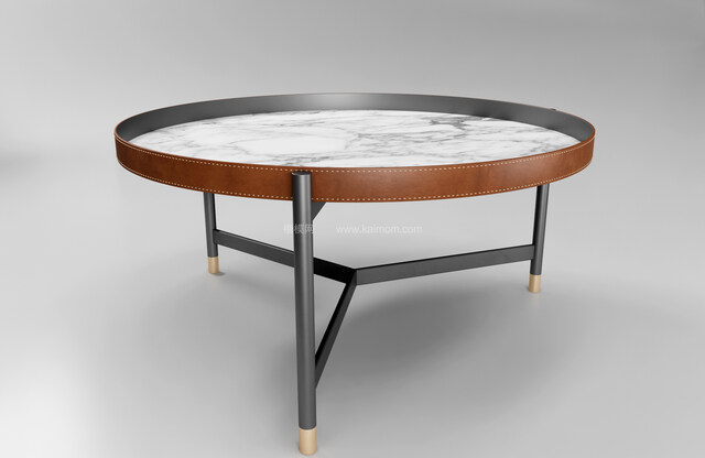 SU茶几模型，Ens直接渲染，免调材质-1