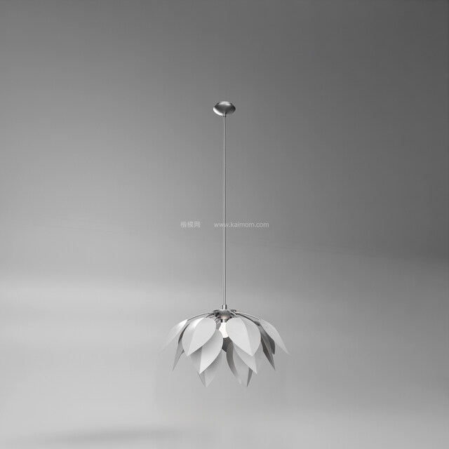 SU吊灯模型，Ens直接渲染，免调材质-1