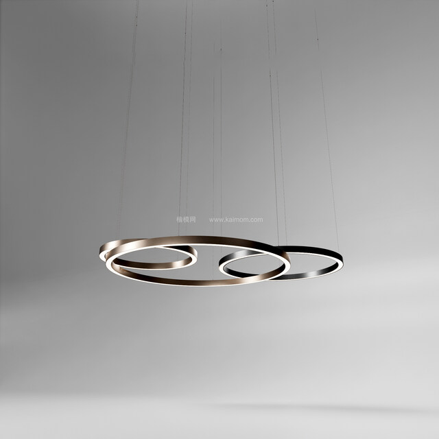 SU吊灯模型，Ens直接渲染，免调材质-1