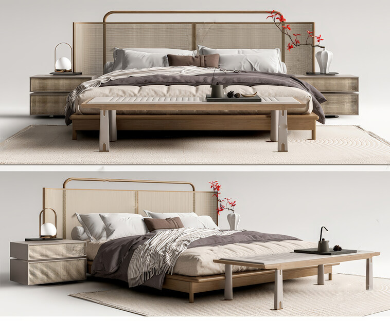 床sketchup模型下载-1