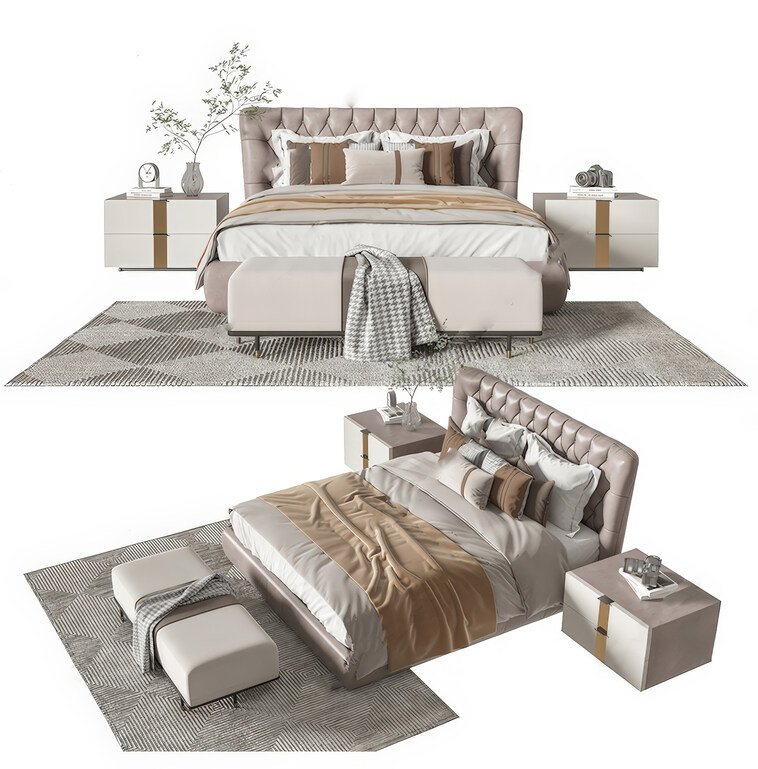 床sketchup模型下载-1