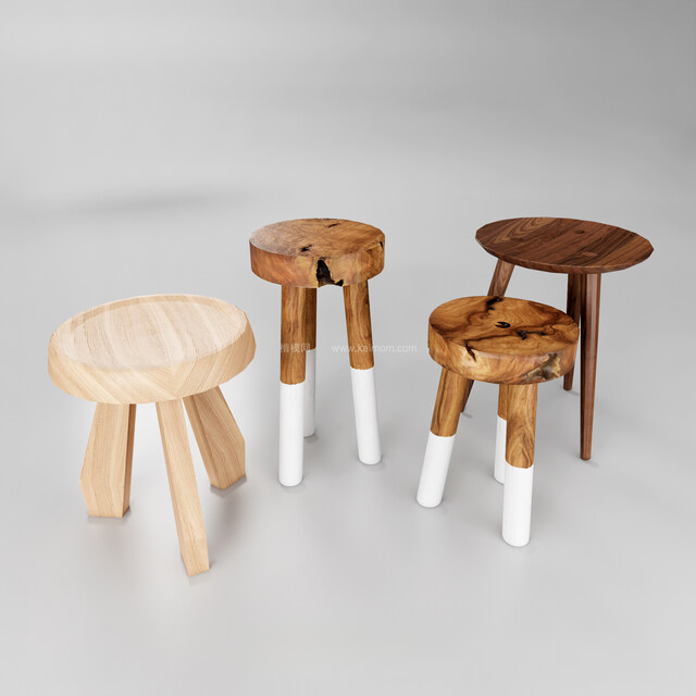 SU凳子椅子模型，Ens直接渲染，免调材质-1