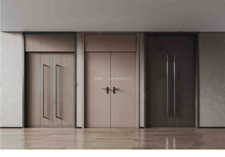 入户门SU模型下载-1