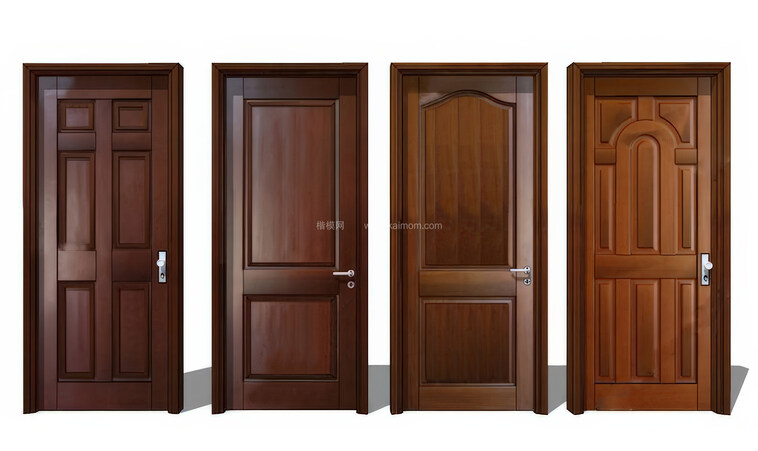 房间门SU模型下载-1