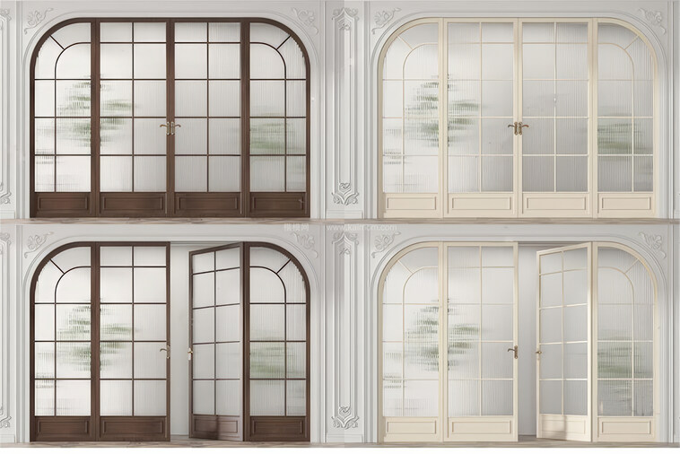 房间门SU模型下载-1