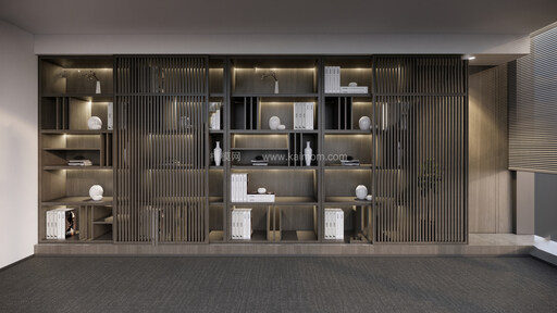 书柜_书架SU模型下载-1