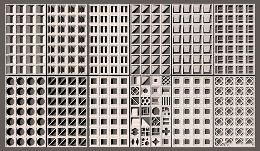 SU水泥空间砖_隔断下载-1