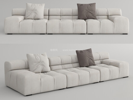 多人沙发SU模型下载-1