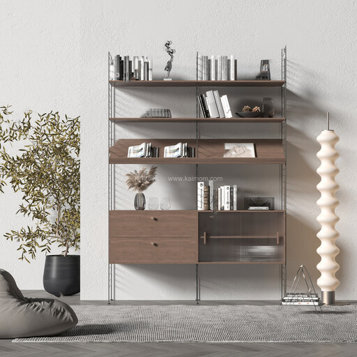 书柜_书架SU模型下载-1