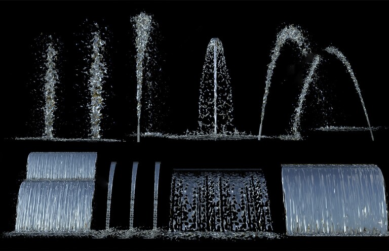 水景_瀑布SU模型下载-1