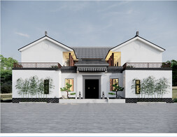 别墅_自建房SU模型下载-1