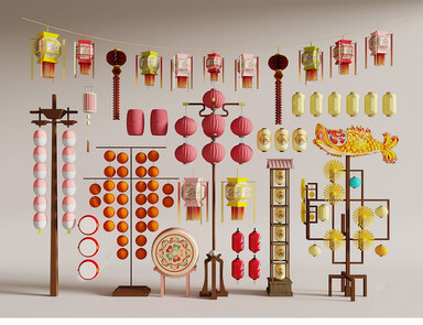 灯笼SU模型下载-1